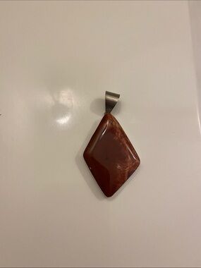 Sterling Silver- Red Jasper Pendant